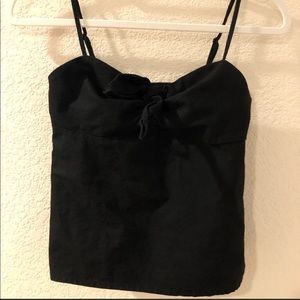 Brandy Melville black bow tank